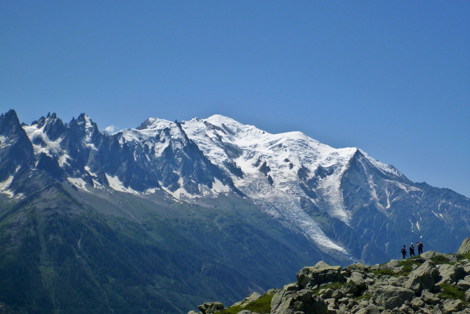 Mont-Blanc vu de la Tête aux Vents